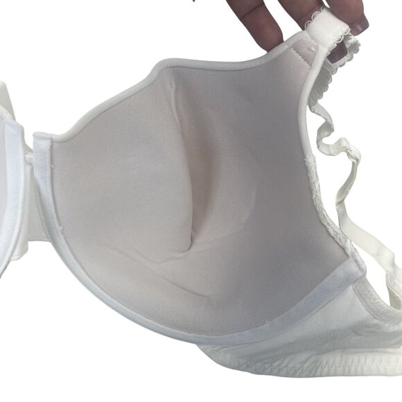 Bali White Lace Desire Underwire Bra 42DD Full Coverage Shaping Foam Style 6542 - Picture 10 of 12